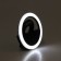 LED ring lamp for the phone Luazon Aks-06, 3 modes, 80 mAh, black