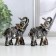 Polystone souvenir "Two Indian Elephants" set 2 pcs 8.3x7x3.5 cm