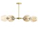 Murano chandelier 6he27 60W white gold 78x78x35cm Bayerlux
