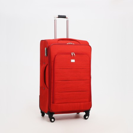 Big suitcase 28 ", lightning department, code castle, 4 wheels, outer pocket, red color-1