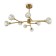 Grace chandelier, 9x40W G9, bronze color