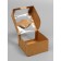 Box under the bento-port with a window, craft, 14 x 14 x 8 cm