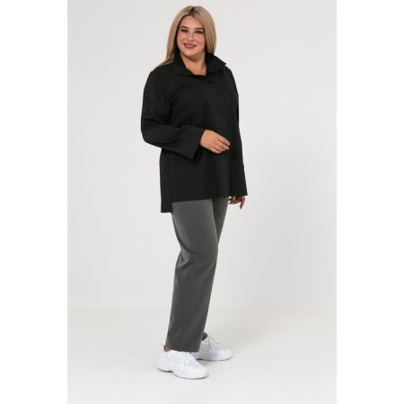 Female shirt, size 52, black color-3