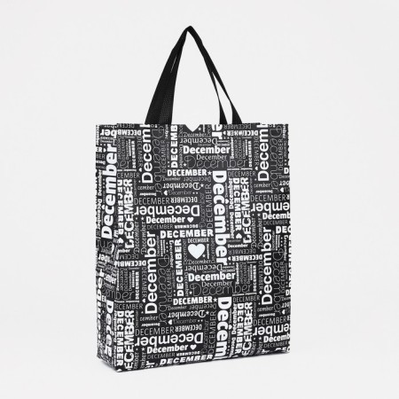 Household bag without fastening, black color