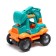 Tractor "Construction", mobile details, light and sound, works from batteries, turquoise color