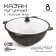 Kazan with a lid, 8 l, flat bottom