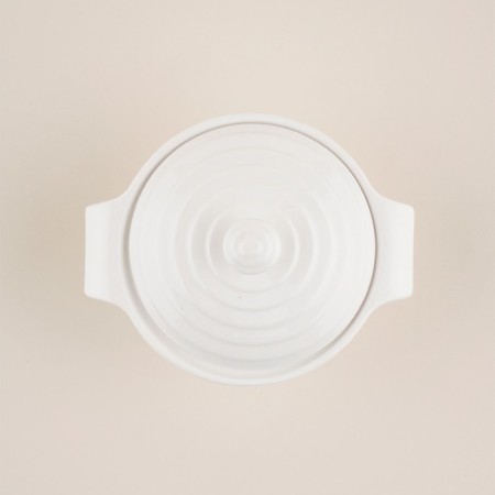 Sl -resistant ceramics pan Sl Home "Santorini", 750 ml, 19 × 16 × 7.5 cm, white color-6