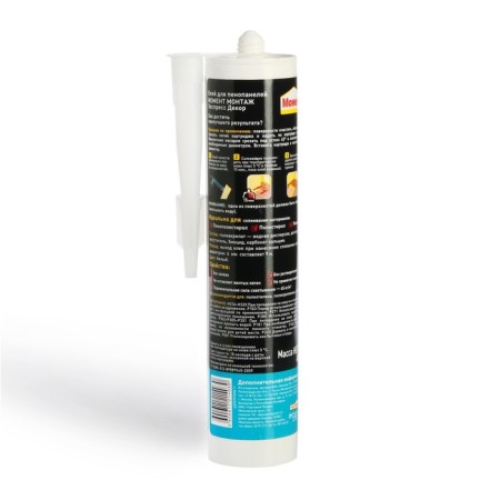 Liquid nails the moment MV-45 installation, for decor, white, 400 g-1