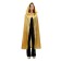 Carnival cloak adult, satin, color gold with curl length 120cm