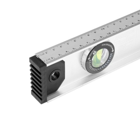 Aluminum tundra level "Rail", 3 eyes (1 rotary), 400 mm-3
