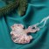 Decoration Christmas tree "Ball dress" 9.5x8.5 cm, lilac overflow