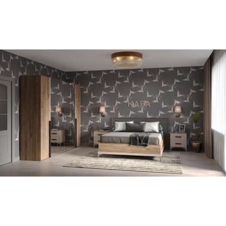 Covereign cabinet "Kara 2", 500 × 400 × 593 mm, Tobacco oak color Craft / velor-4