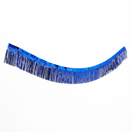 Garland "rain" with sticky tape, 2 meters, blue color