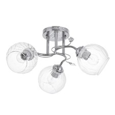 Closure ceiling dera 3x40W E27 chrome 46x46x22 cm