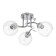 Closure ceiling dera 3x40W E27 chrome 46x46x22 cm