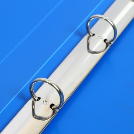 Folder on 4 rings A4, Calligrata, 25 mm, 700 μm, internal and end pocket, blue-2