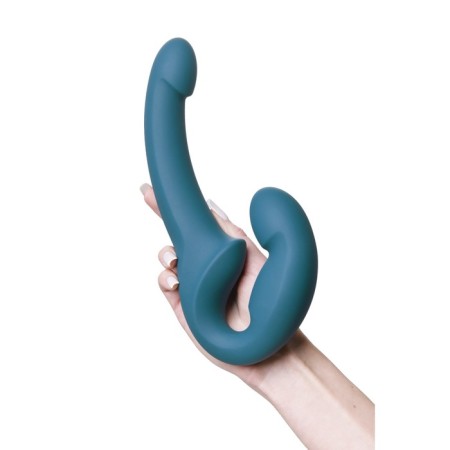 Rasmate Strapon Fun Factory Share Lite, silicone, 23x4 cm, green color-13
