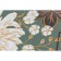 Camelia oilcloth 140 cm, roll 20 m, white drawing, green peony