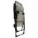 Steel chair with shelf, 75x59x109 cm, gray color