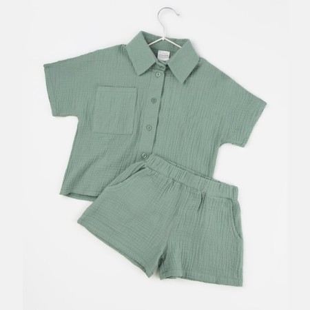 Muslim children's suit Amarobaby Easy, height 110 cm, mint color-14
