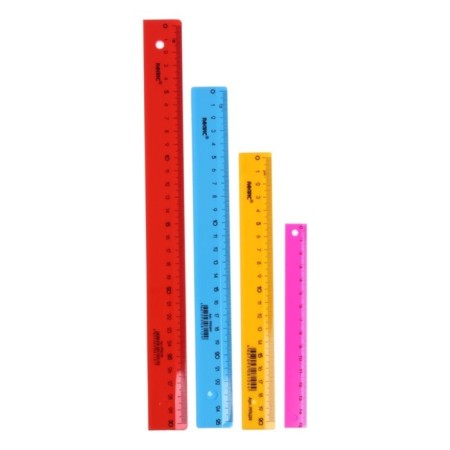 Set 4 line Calligrata "Neon", 15, 20, 25 and 30 cm, opaque, euro suspension, mix-4