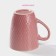 Mug ceramic shade "Lilu", 190 ml, pink color