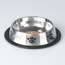 A bowl with a non -slip base with a print, 235 ml