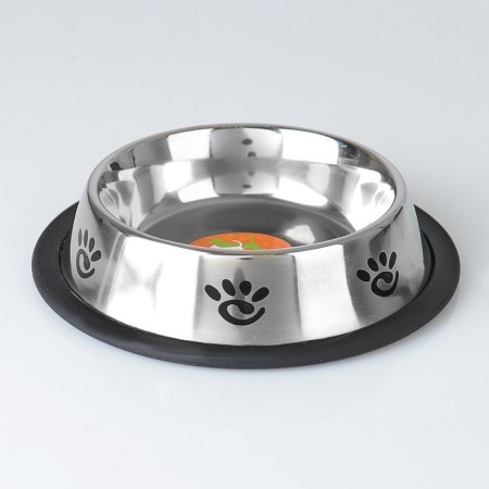 A bowl with a non -slip base with a print, 235 ml