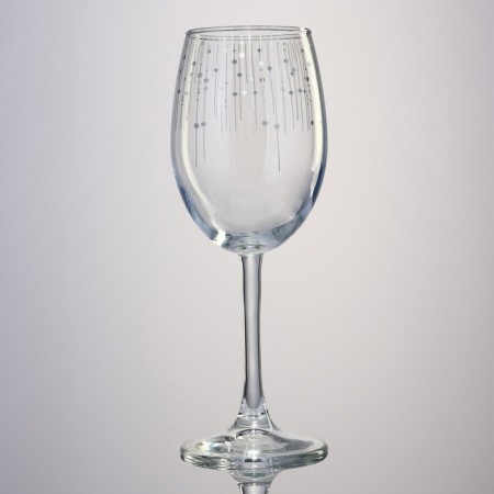 Silver Rain glass for the wine, 360 ml-1