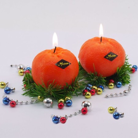 New Year's candle "Mandarin"-3