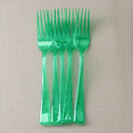 Plastic single -plastic, transparent, 18 cm, set 10 pcs, color mix-3