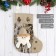 Nosok for gifts "Santa Claus, Birch" 18x24 cm, brown