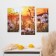 Carty clock, modular "chamomile at sunset", silent, 60 x 80 cm