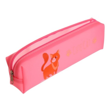 School pencil case with a zipper "cat", mix-4