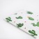 Passport cover, white/green color