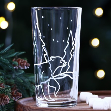 New Year! New Year's glass glass "Winter Forest", 250 ml-2