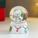 Souvenir Polystone Water Ball "Owl in the cap, with a Christmas tree" D = 4.5 cm 6x4.5x4.5 cm