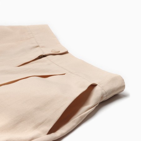 Female set (blouse, shorts) minku: casual collection beige color, river 46-10