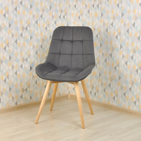 Dining stool Polini Home Verona SD, color gray-natural color-6