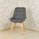 Dining stool Polini Home Verona SD, color gray-natural color
