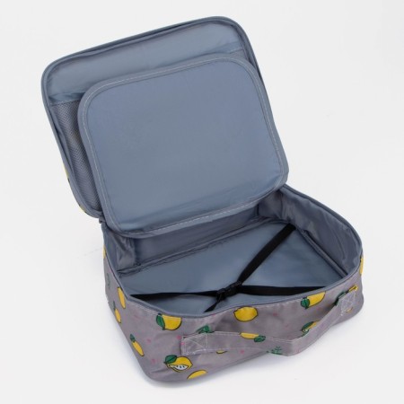 Lightning cosmetic bag, gray color-2
