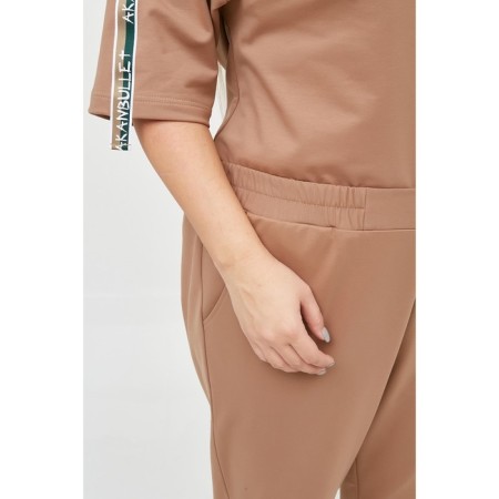 Female suit, size 56, beige color-5