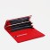Women's wallet on magnets, red color
