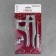 Forceps for installing plastic buttons, silver color
