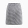 Women's skirt with a cut Mist p. 46, black/white