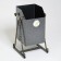 Street urn "square on bent legs" 22 l, gray, tank 0.5 mm, 50 x 33 x 33 cm