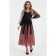 Female dress, size 44, black color, pink