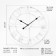 Watch walls, series: loft, smooth move, D-60 cm, white