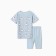 Pajamas for a girl (T -shirt/breeches), blue color, height 110 cm