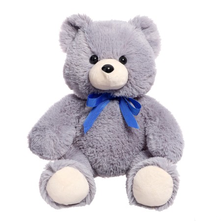 Soft toy "Bear Steve" color gray, 45 cm-3